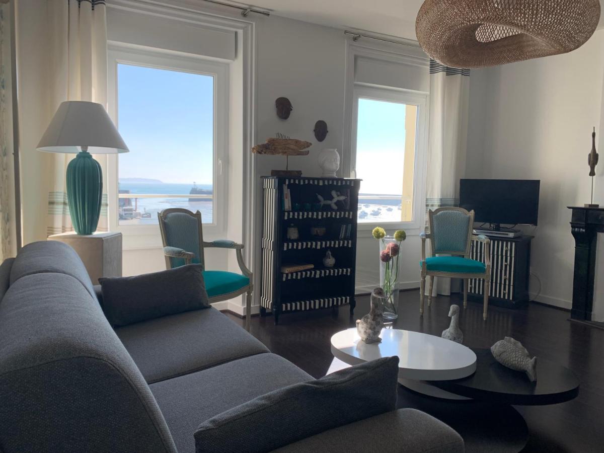 Appartement Villa Chausey, Vue Sur Le Port Granville Eksteriør billede